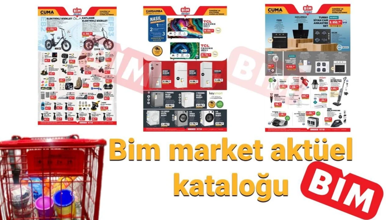 BİM'in Yeni Aktüel Kataloğunda Elektronikten Beyaz Eşyaya, Süpürgeden Barbeküye, Televizyondan Klimaya Birçok Ürün Satışta!