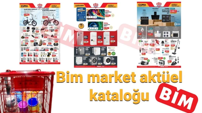 BİM'in Yeni Aktüel Kataloğunda Elektronikten Beyaz Eşyaya, Süpürgeden Barbeküye, Televizyondan Klimaya Birçok Ürün Satışta!